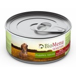 BioMenu SENSITIVE Консервы д/собак Индейка/Кролик 95%-МЯСО 100г